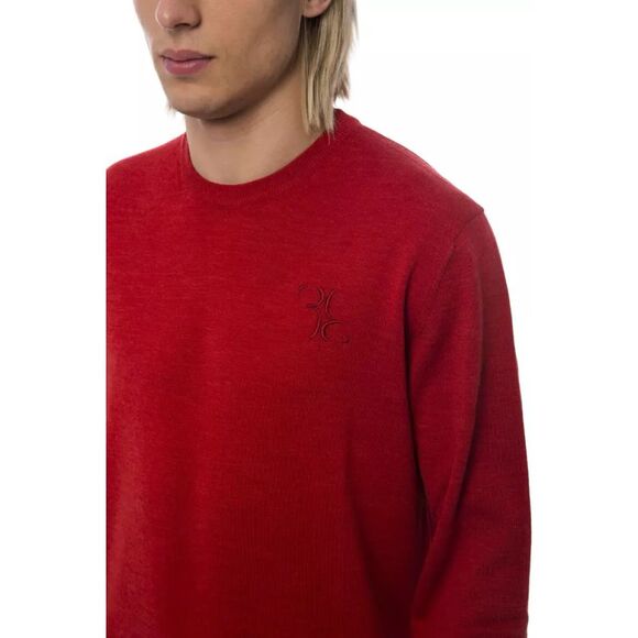 Billionaire Italian Couture Red Merino Wool Men's Sweater - Picture 5 of 5